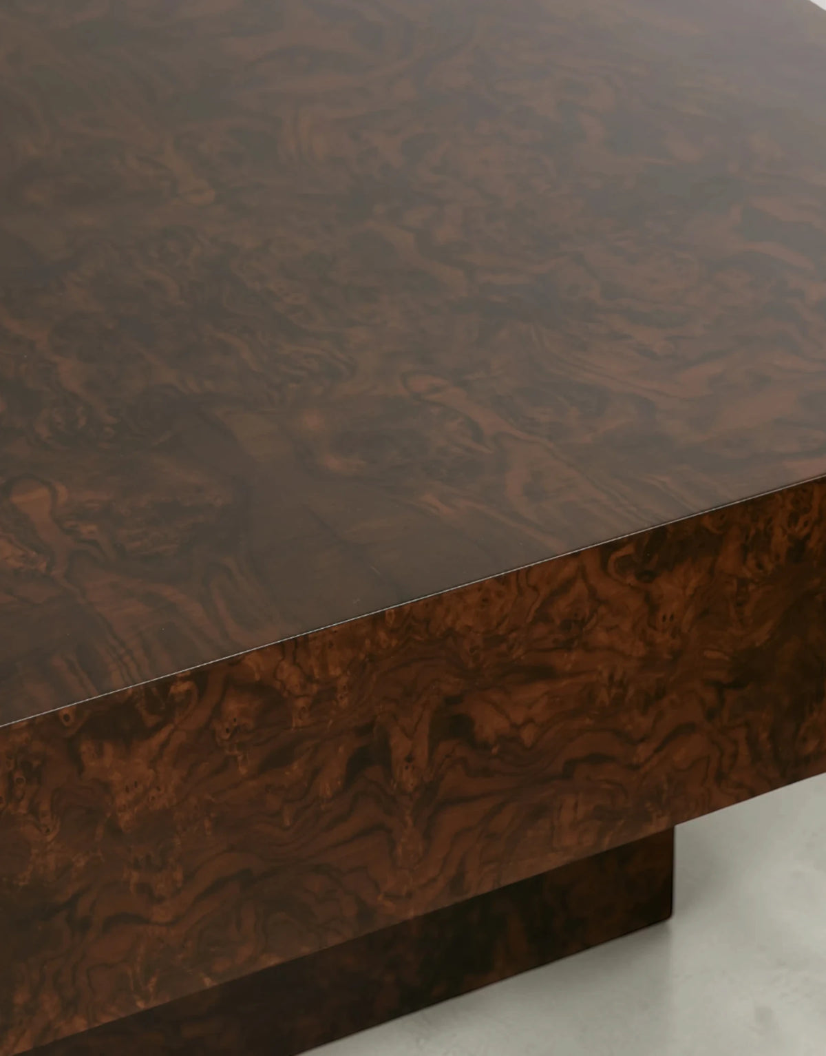 Cinzella Burl Coffee Table