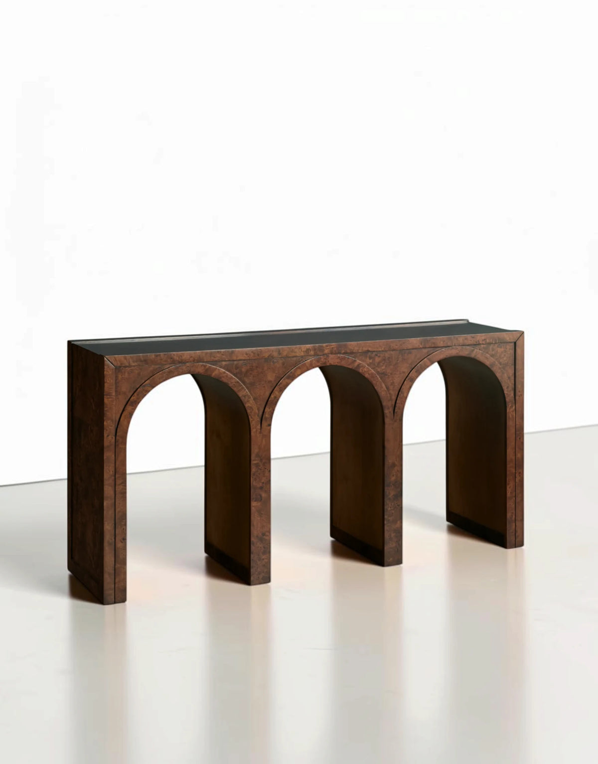 Hettly Burl Console Table