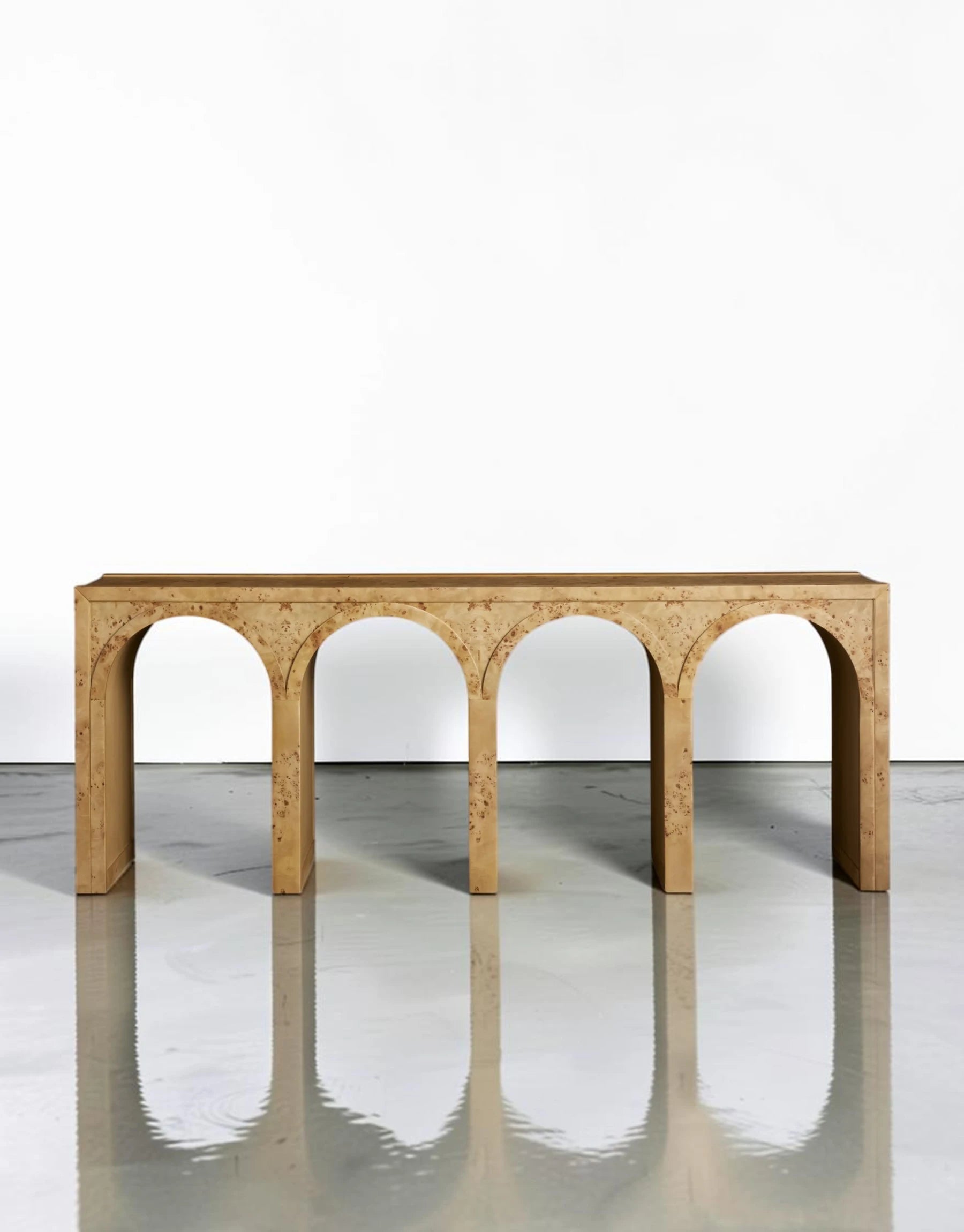 Hettly Burl Console Table