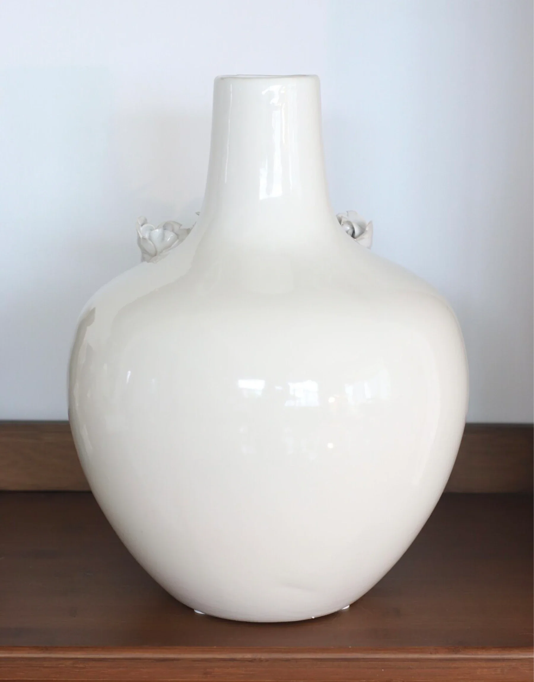Contera Floral Relief Ceramic Vase