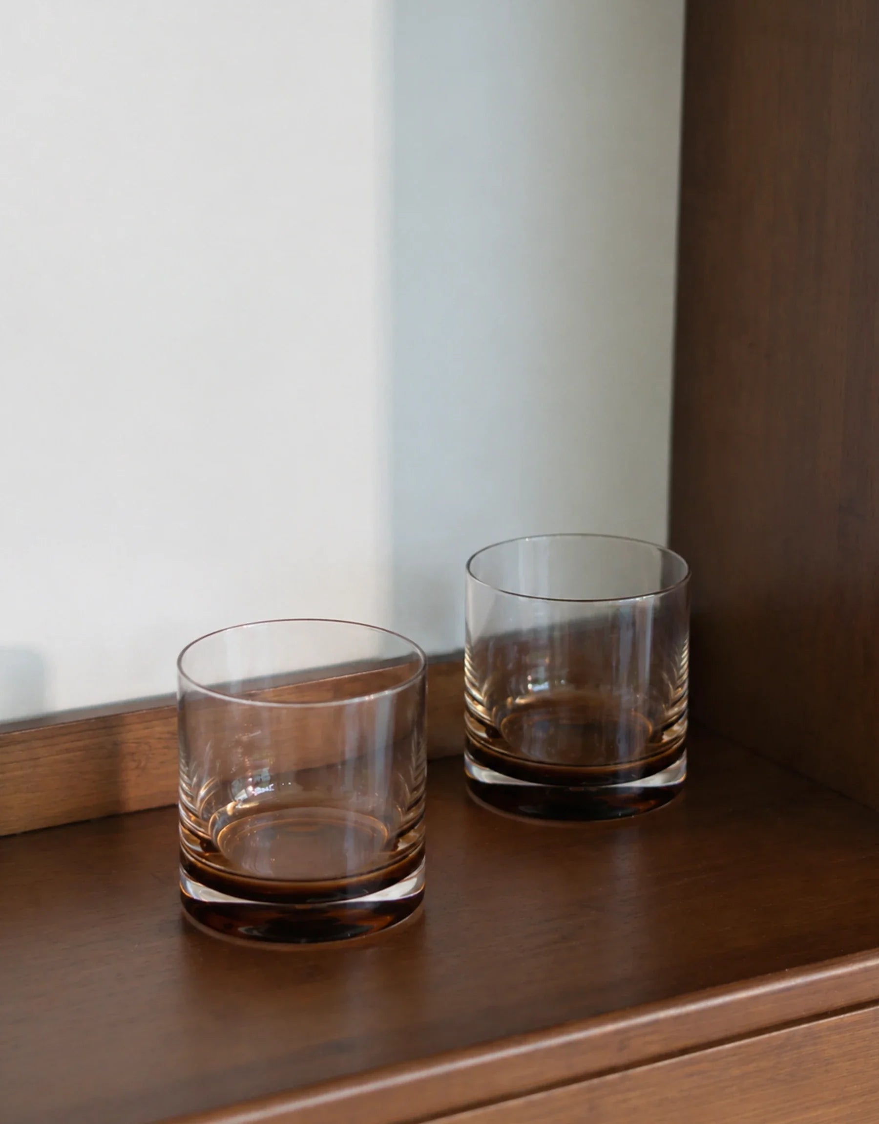 Kelly Amber Gradient Crystal Glasses