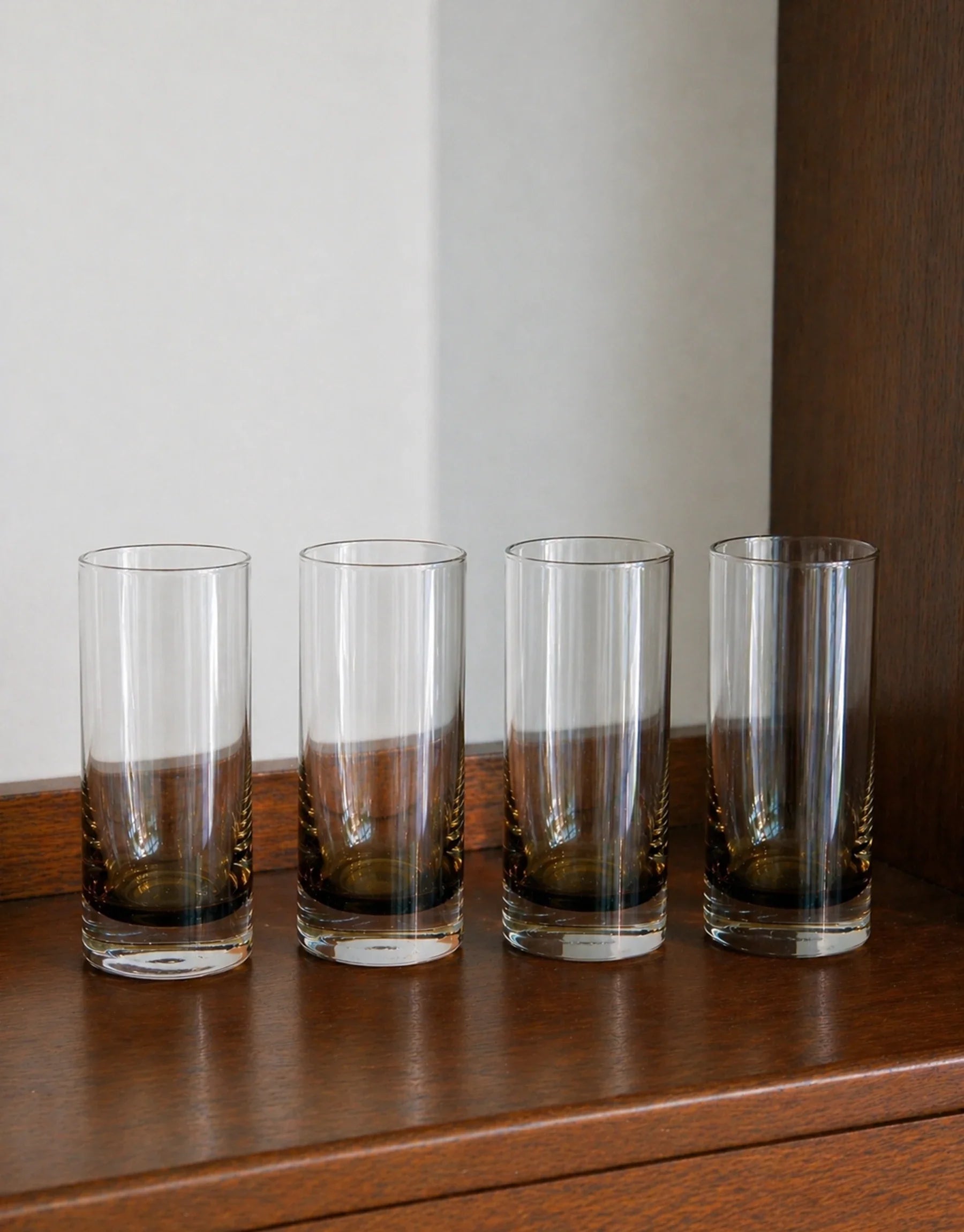 Kelly Amber Gradient Crystal Glasses
