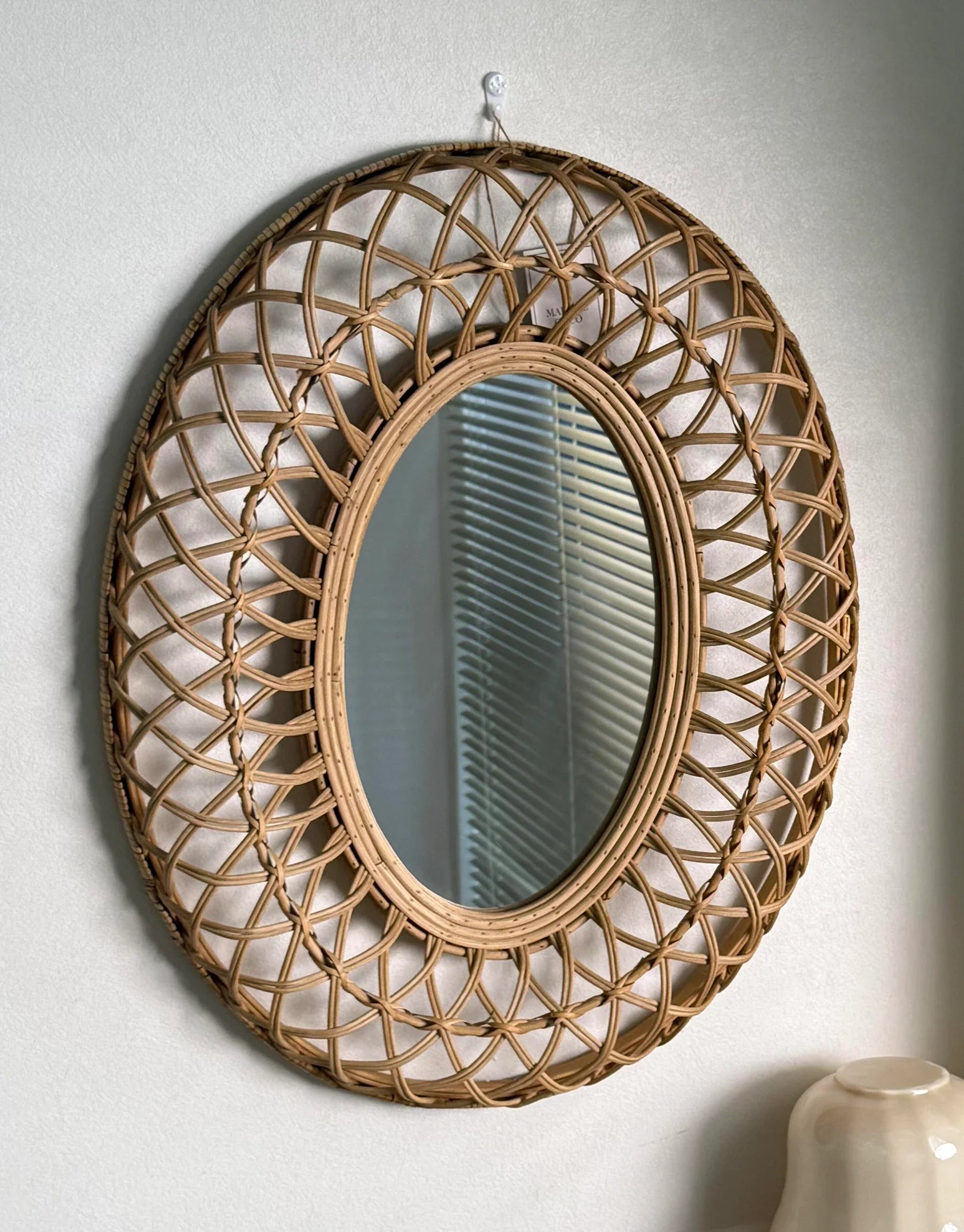 Thierry Round Rattan Wall Mirror
