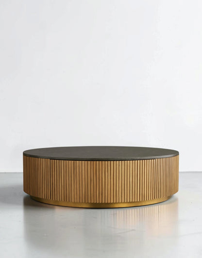 Finnely Round Storage Coffee Table