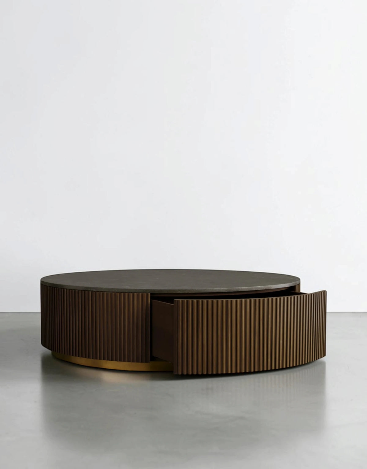 Finnely Round Storage Coffee Table