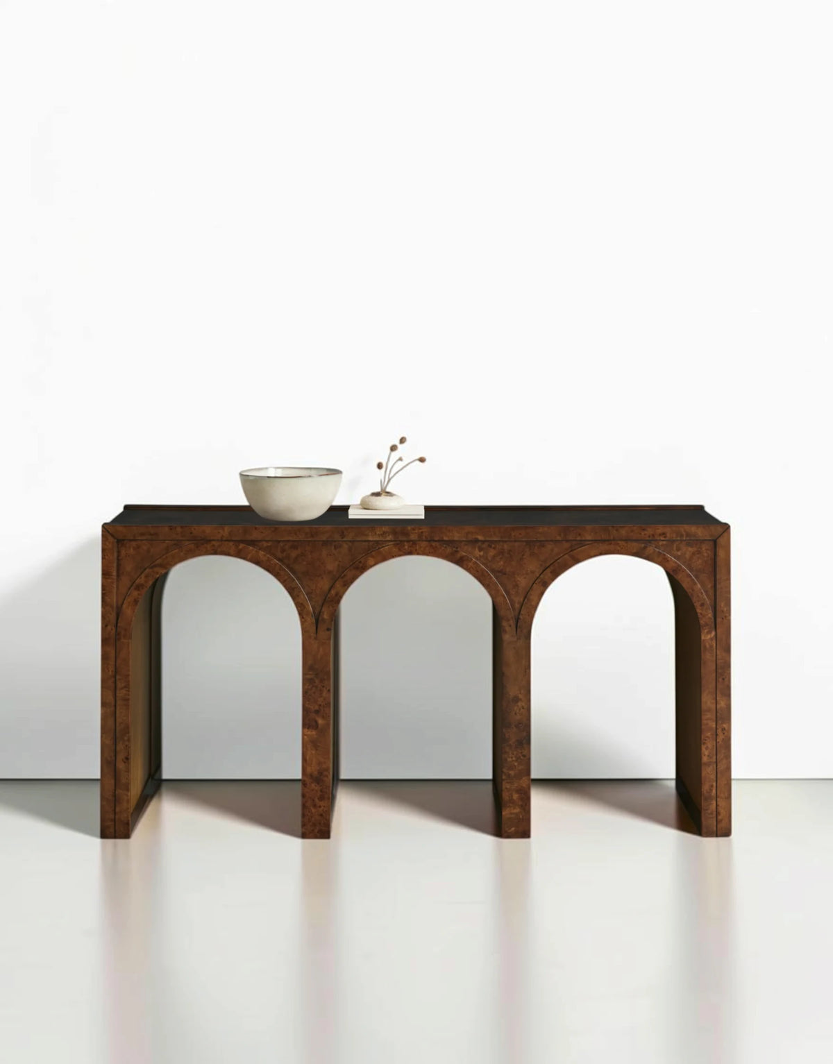 Hettly Burl Console Table