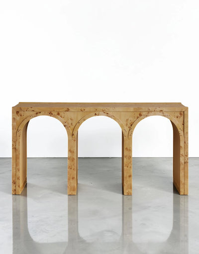 Hettly Burl Console Table