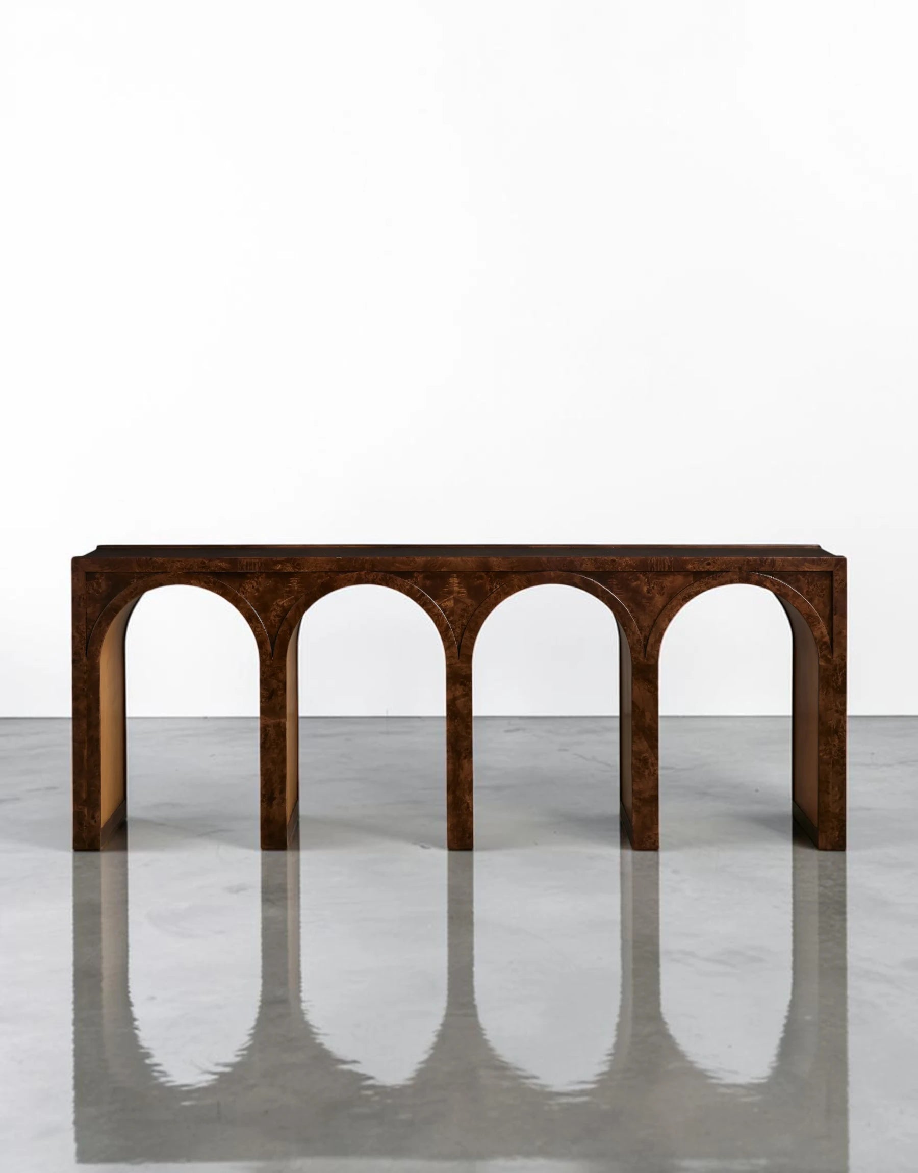 Hettly Burl Console Table