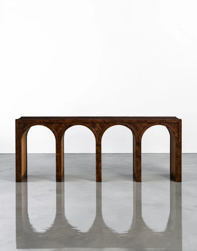 Hettly Burl Console Table