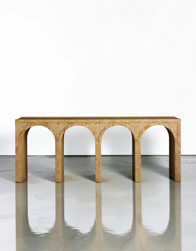 Hettly Burl Console Table