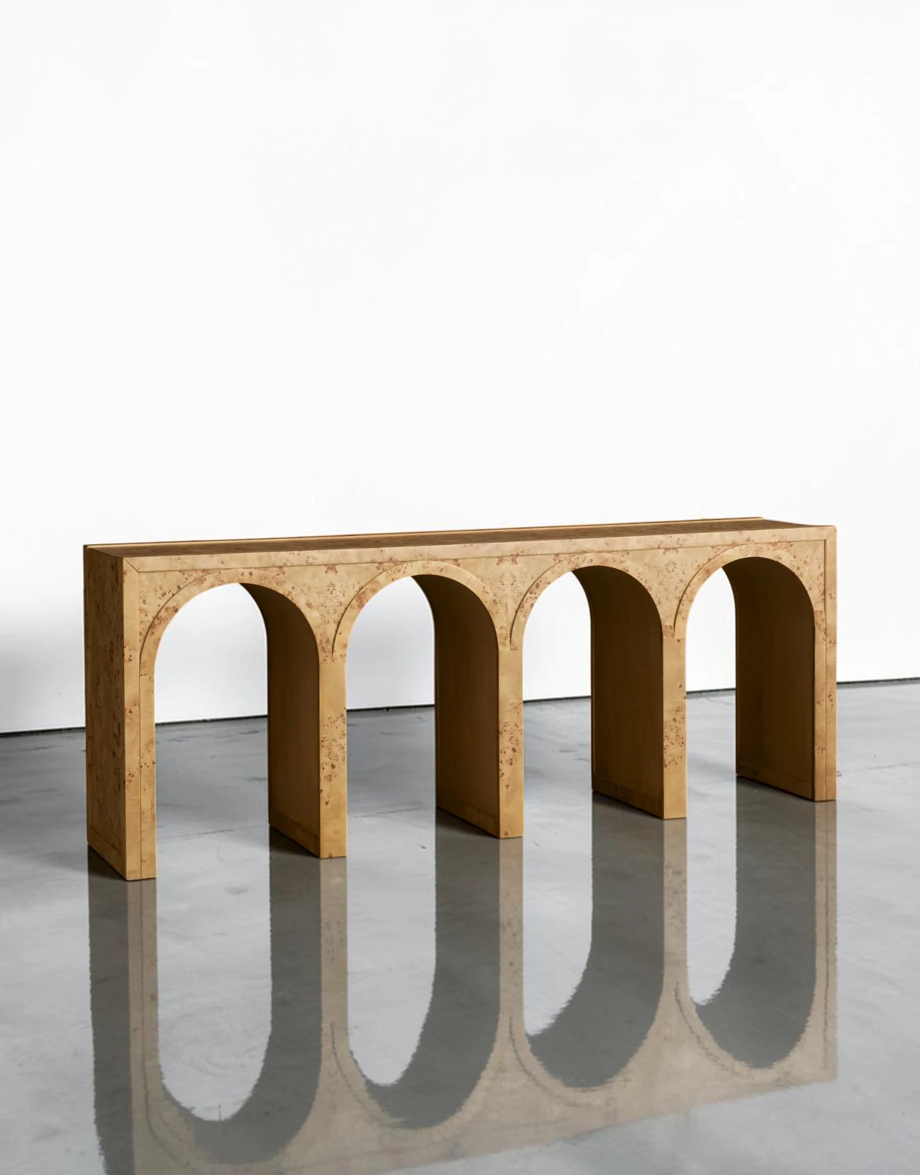 Hettly Burl Console Table
