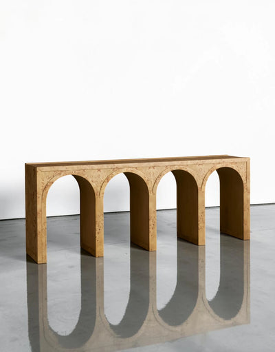 Hettly Burl Console Table