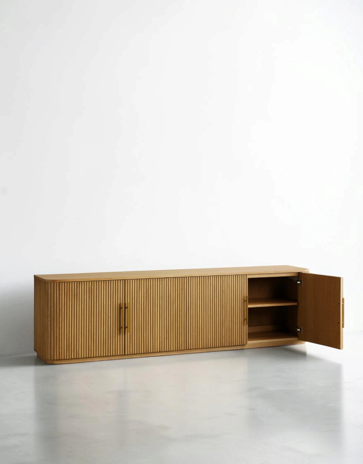 Finnely Wood Media Console