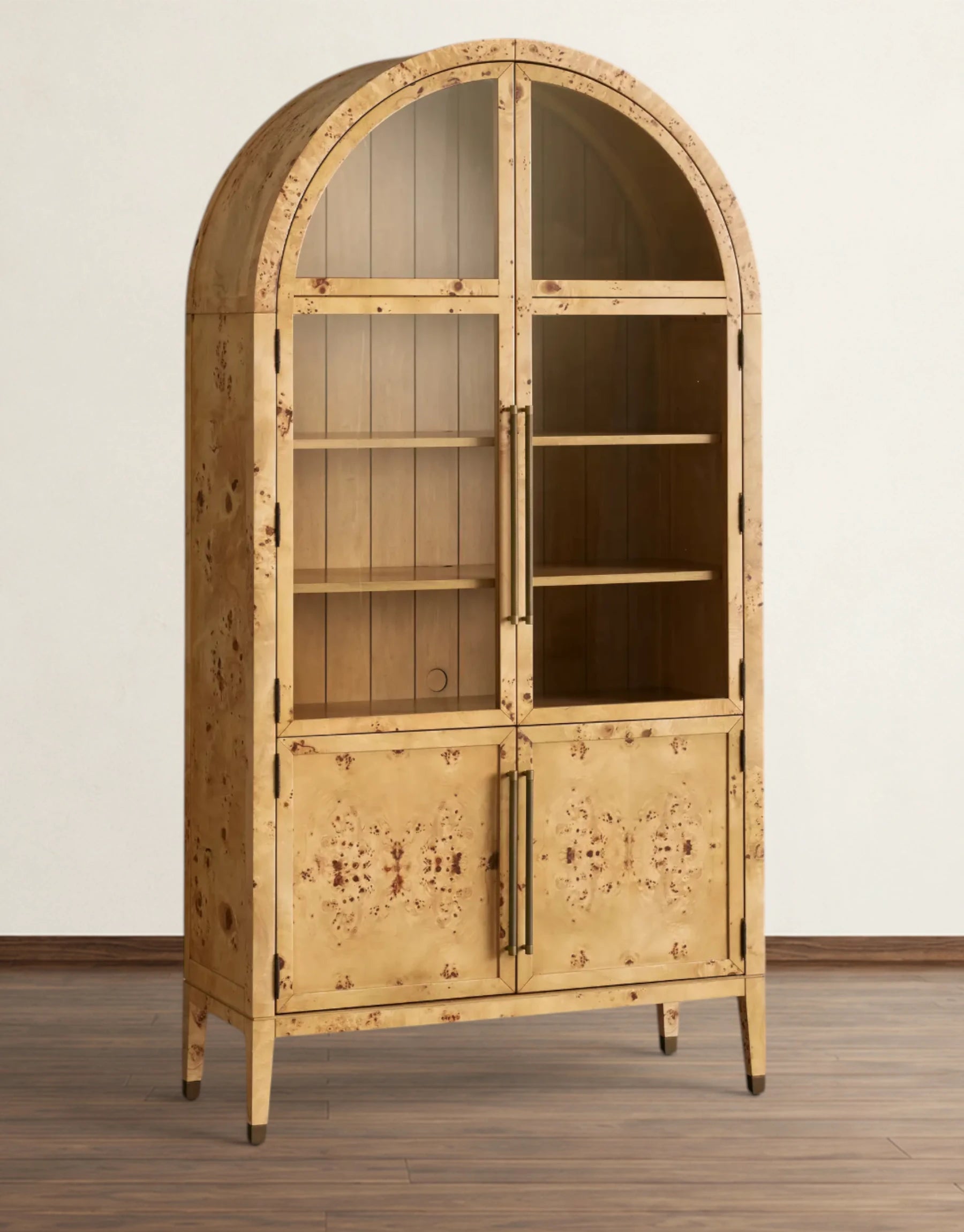 Hottly Burl Glass Cabinet