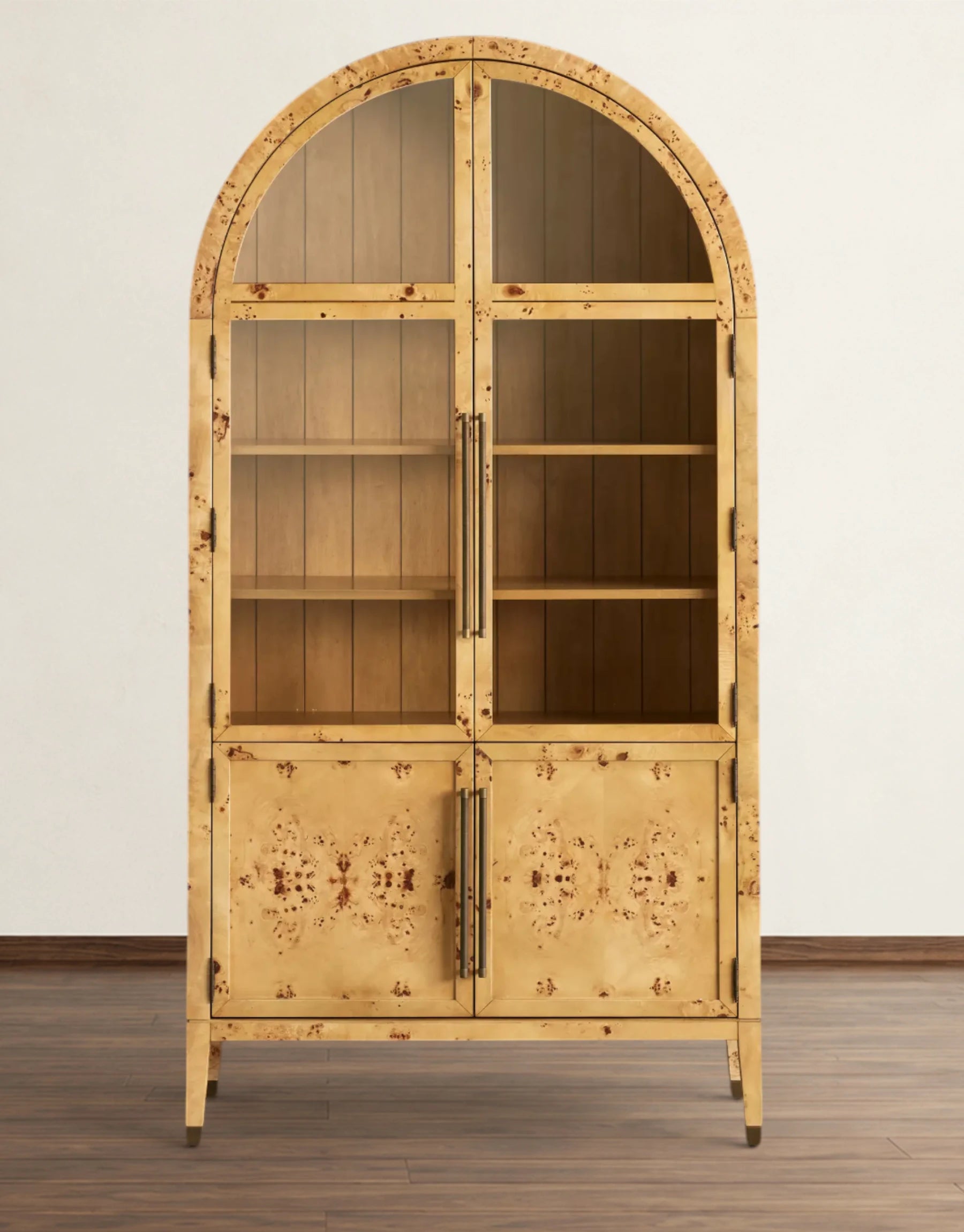 Hottly Burl Glass Cabinet