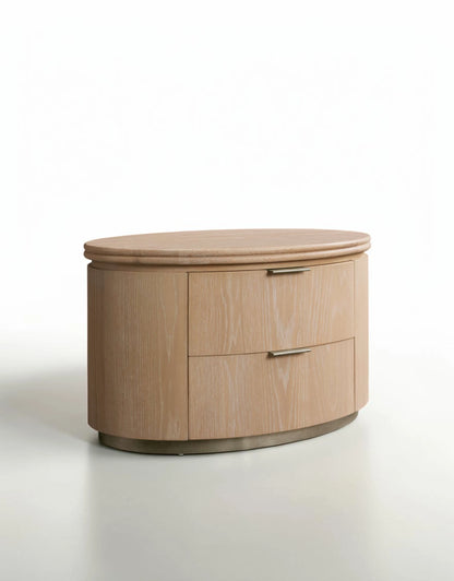 Corwin Wood Oval Nightstand