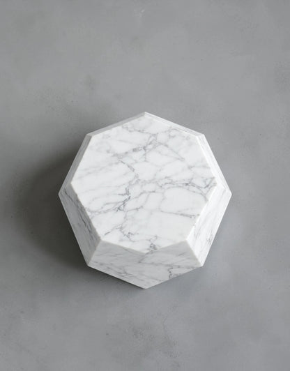 Tessare Faux Marble Accent Table