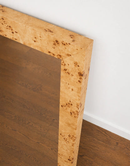 Divya Burl Wood Floor Mirror