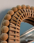 Jantar Handwoven Rattan Wall Mirror