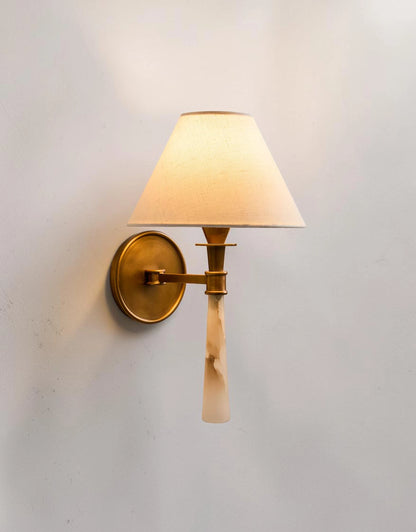 Surrelle Alabaster Single Sconce
