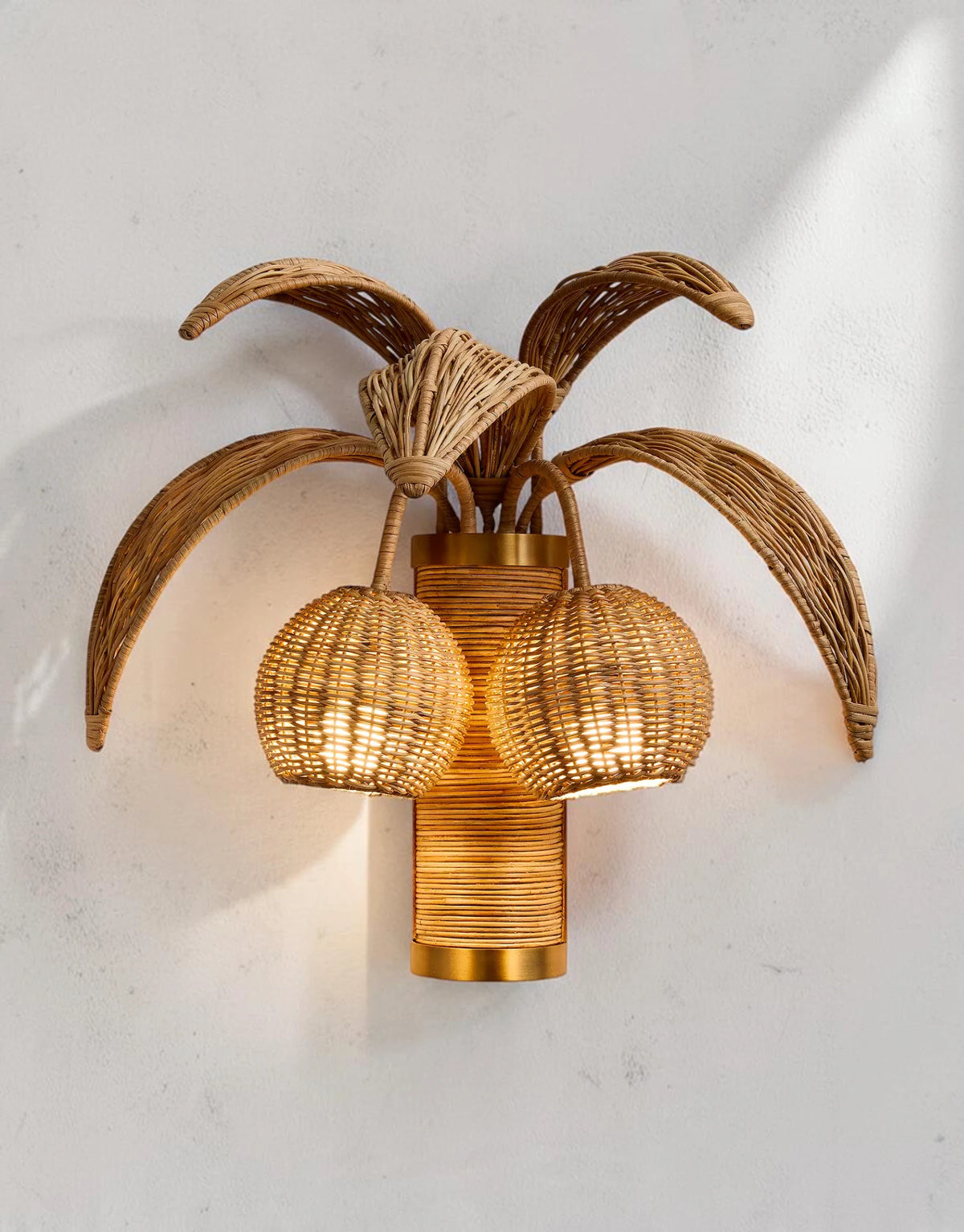 Breakmere Rattan Sconce
