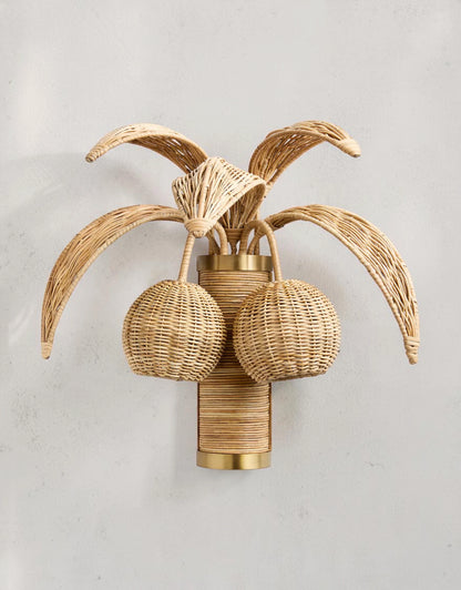 Breakmere Rattan Sconce