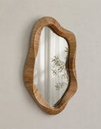 Lydia Handwoven Rattan Wall Mirror
