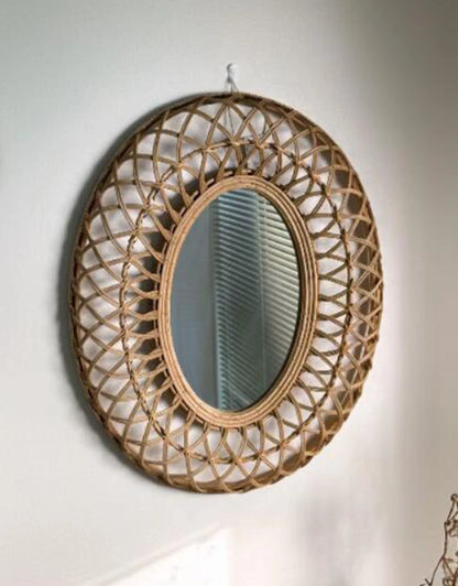 Thierry Round Rattan Wall Mirror