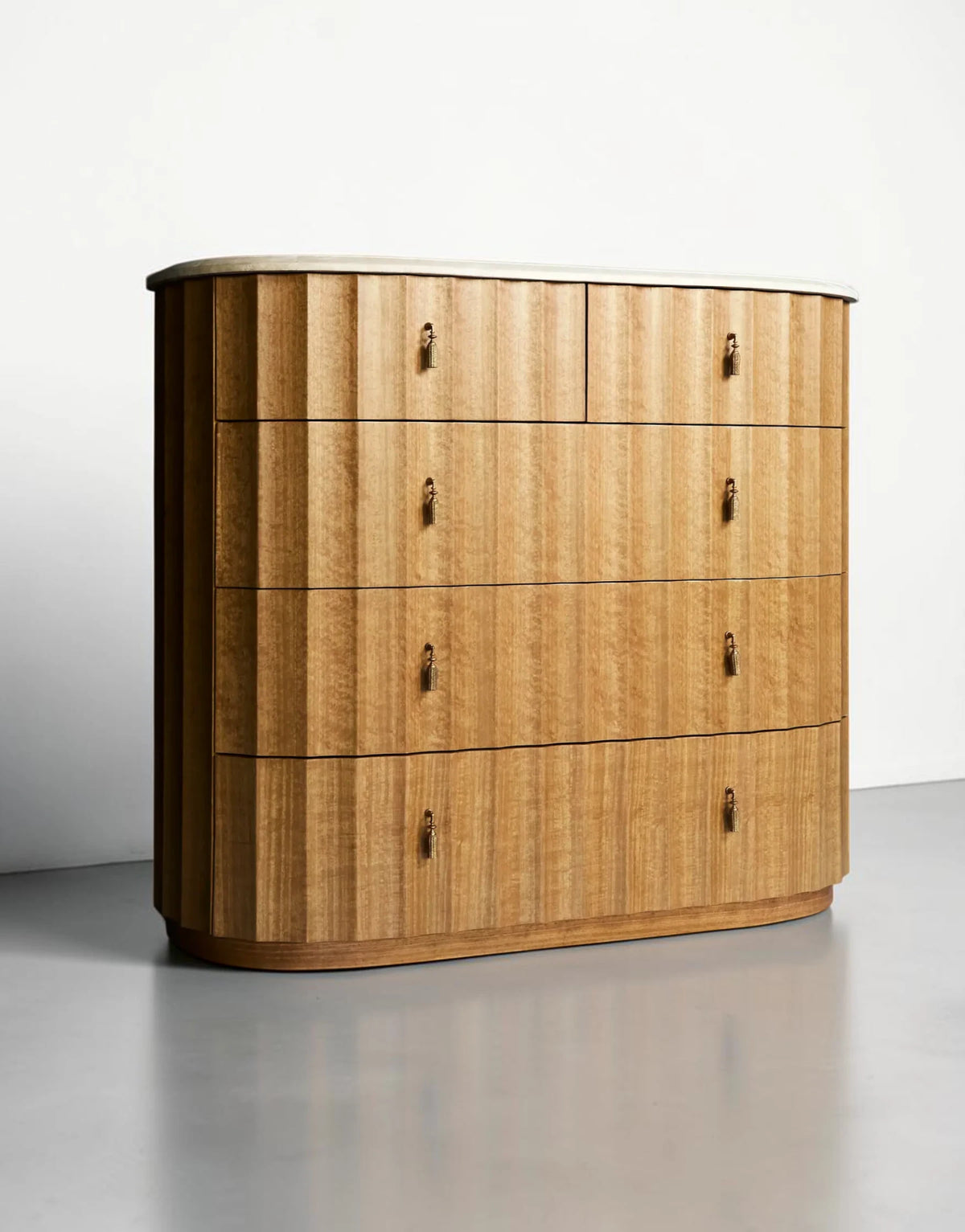 Ordara Fluted 5-Drawer Dresser